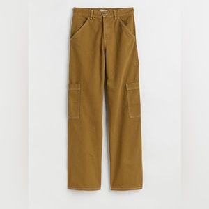 Tan Cargo pants high rise